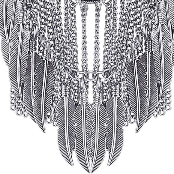 Free People ⭐️ Grand Silver Necklace! - Picture 4 of 6